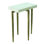 Laforge Accent Table-Antique Gold w/White Honed Marble Top