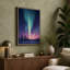 Aurora Over Silent Forest Scandinavian - Wrapped Canvas-163754011-163753988