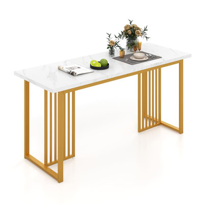 Metal Base Dining Table