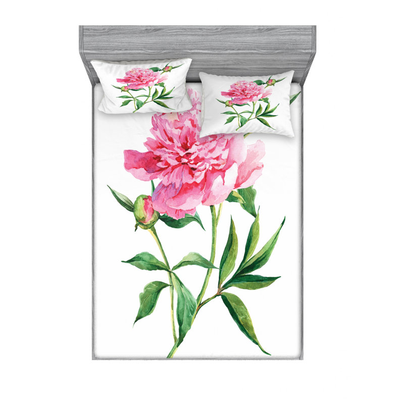 Microfiber Sheet Set, Queen Sheet Set with Fitted Sheet