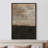 Grunge Abstract Paint Stroke Effect Grunge Dark Brown Rust Blocks Abstract Illustration Rustic Pictures Framed Canvas Print Wall Art-84975050-84975052
