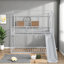Lits simples superposés en métal durable avec glissade pour le plaisir de la famille