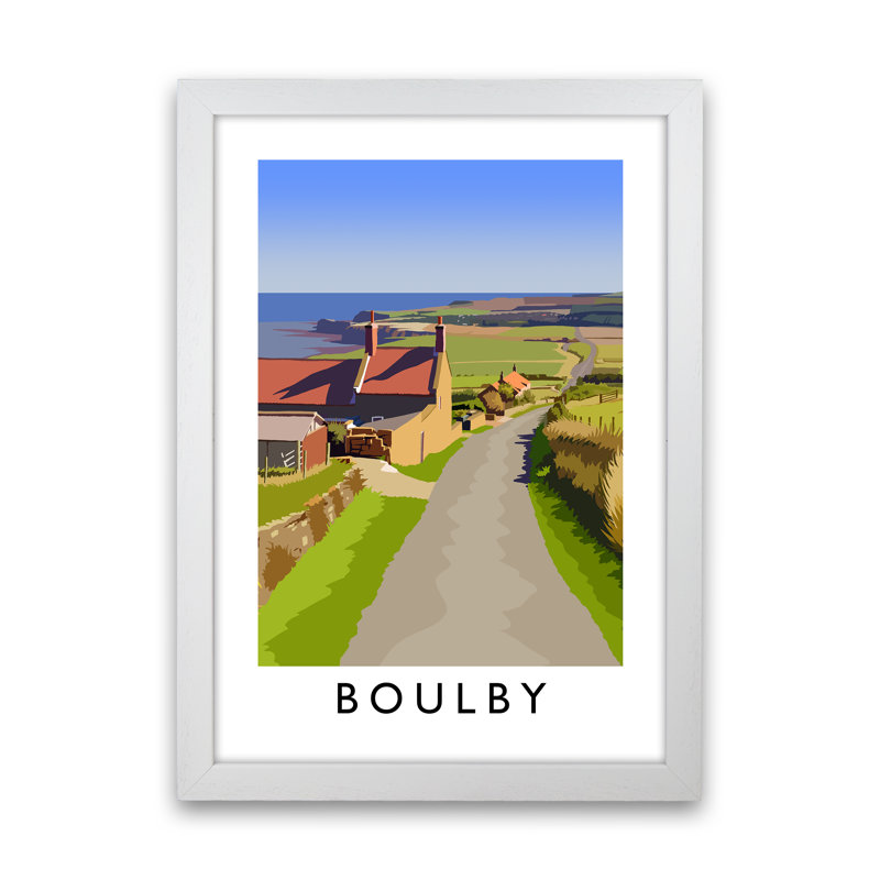 Boulby 2 Portrait by Richard O'Neill - Print, White Framed, 46cm H x 34cm W x 3cm D