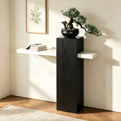 Natural Pine Wood Console Table