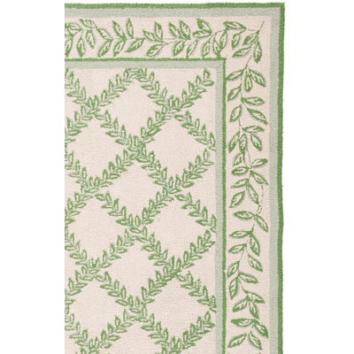 Jonsson Hand Hooked Wool Pile Geometric Rug