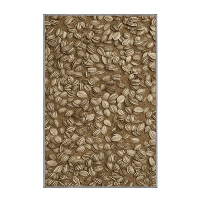 Washable Sunflower seeds Desserts Area Rug