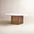 White Faux Marble / Natural selected