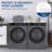 Washer And Dryer Covers For The Top 23.6" X 19.7" Washing Machine Cover Silicone Rubber Mat Support Heat Washer Dryer Top Protector Covers