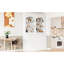 Armoire de cuisine moderne de 83,7 pouces de hauteur, blanc avec comptoir en faux marbre, 5 tiroirs et tablette réglable, 2 pour un rangement élégant, utilisation de l'espace domestique-1600946524
