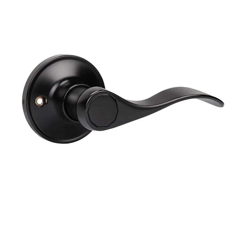 Black Single Dummy Door Lever, Right