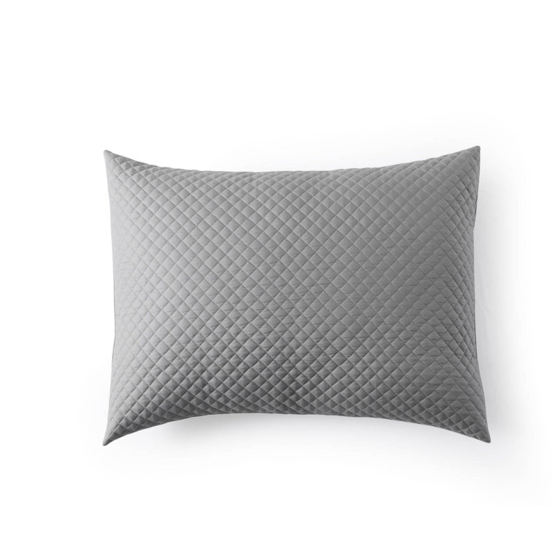 Cotton Sham, Standard, Gray