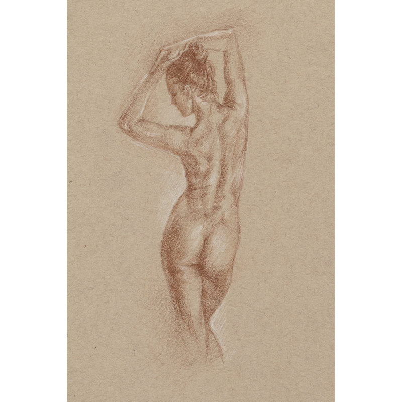 Standing Figure Study I - Wrapped Canvas Art Prints, 46cm H x 30cm W x 3.8cm D