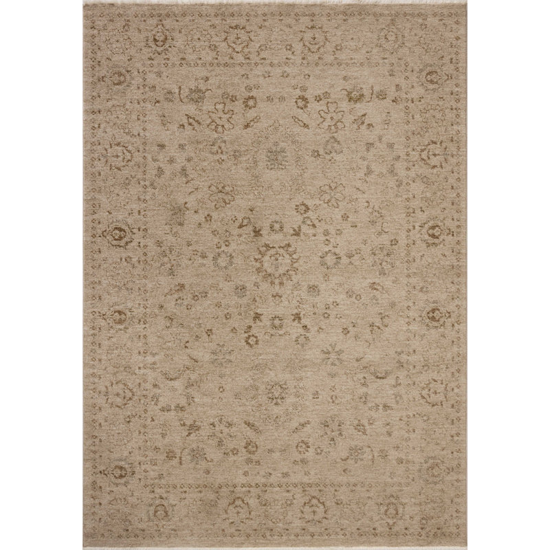 Loloi Haywood Sand / Natural Area Rug, Runner 2'7" x 8'
