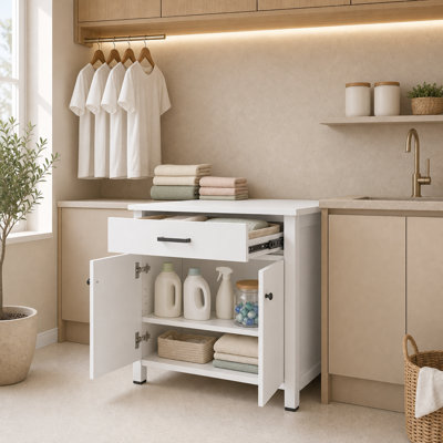 28.3'' W Laundry Pedestal Cabinet