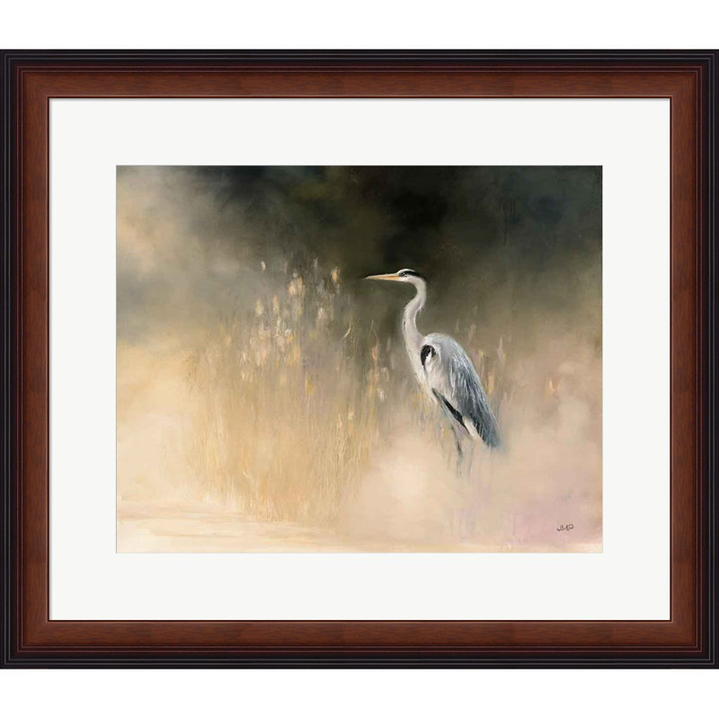 «Peaceful Egret» par Julia Purinton, art mural encadré