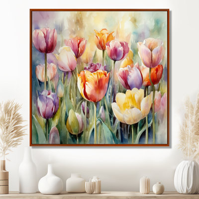 Jardin des tulipes - art mural tulipe