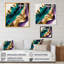 Mauve, vert et or, "Bold Strokes III", art mural abstrait-504159661-504159697
