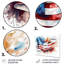 Drapeau américain flottant - décoration murale drapeau en métal-1011605580