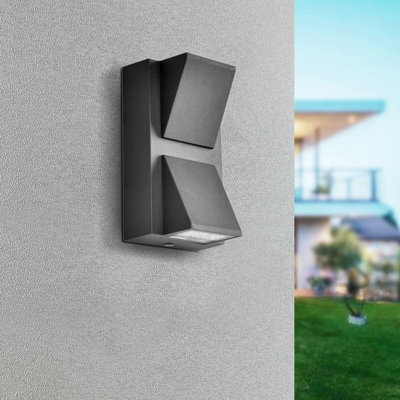 Bohden Black 14cm H Integrated LED Outdoor Flush Mount