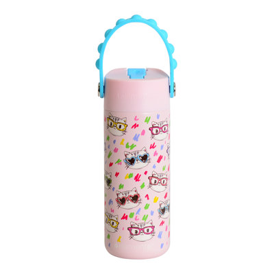 Elemental® Core Pop 18-Oz. Double-Wall Insulated Stainless Steel Water Bottle (Stylish Cat)