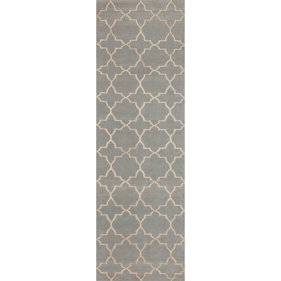Alhambra Handmade Silk and Wool Geometric Area Rug
