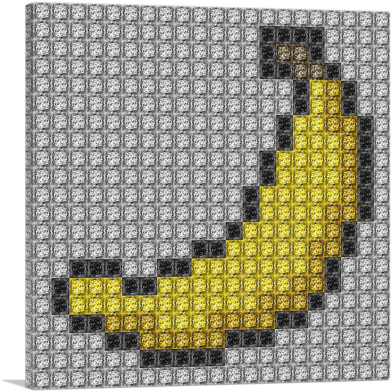 «Yellow Banana Fruit», impression sur toile tendue, H 12 po x l 12 po x P 0,75 po
