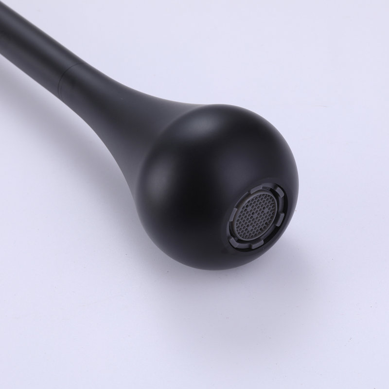 Ceiling Mounted Single-handle Bathroom Faucet, Matte Black