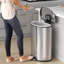 Poubelle à pédale en acier inoxydable 13,2 gallons avec désodorisant SoftStep