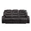 Canapé inclinable en cuir synthétique Braylon