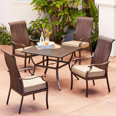 Ensemble repas 5 pièces avec coussins Pedersen
