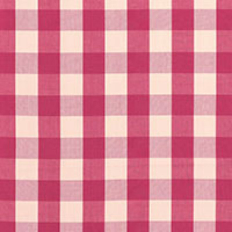 Tissu à carreaux en coton Camden, Framboise