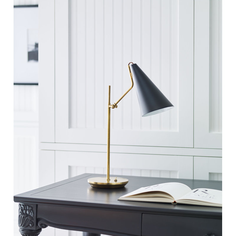 AERIN Clemente Table Lamp, Brass/Black