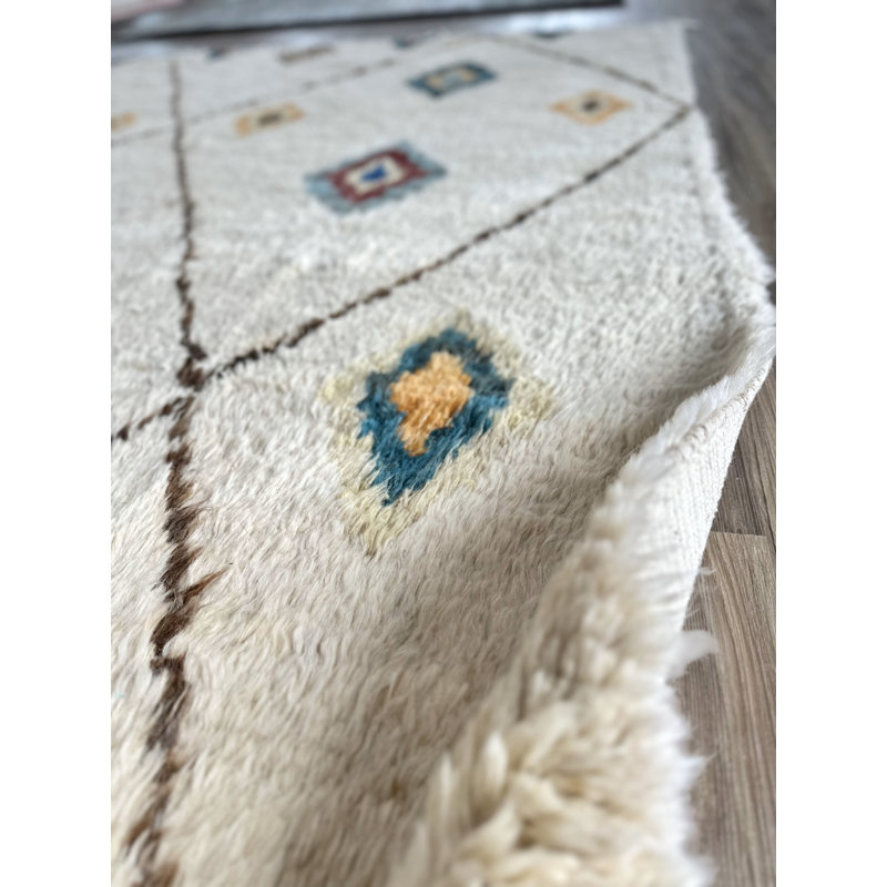 Modern Moroccan One-of-a-Kind 7'10" X 10'5" Hand Knotted Area Rug