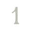 Deltana RN4-4U15A 4" Numbers; Solid Brass; Antique Nickel Finish-544781393