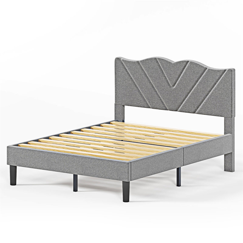 Upholstered Platm Bed Frame