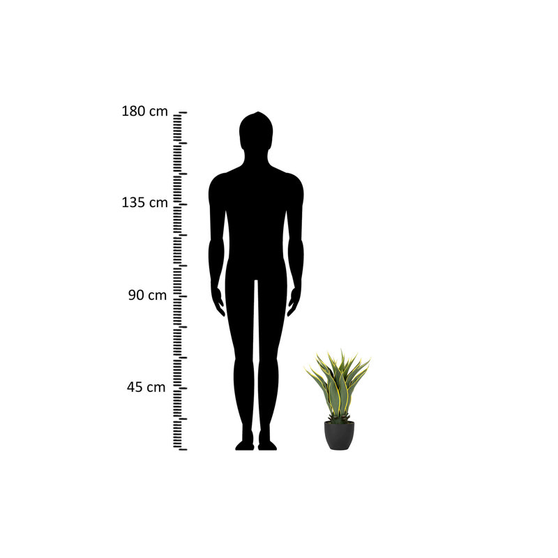 60cm Faux Agave Plant in Pot