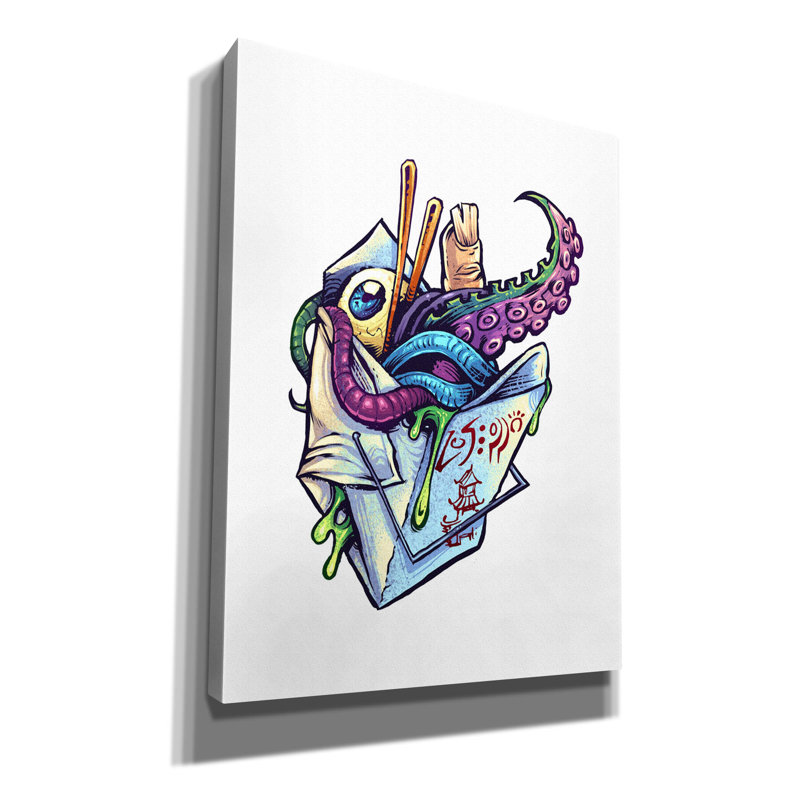 'Take Out Box' by Flyland Designs, Canvas Wall Art, 16" H x 12" W x 0.75" D