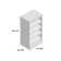 Modular Storage 21.38" W Shoe Shelf Unit with 4 Shelves