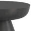 Goodlow 30"W Cast Aluminum Contemporary Round Coffee Table with Pedestal Base, Fully Assembled