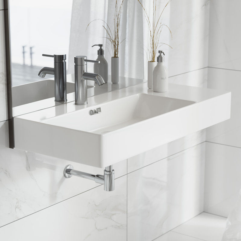 Lavabo de salle de bain mural St. Tropez