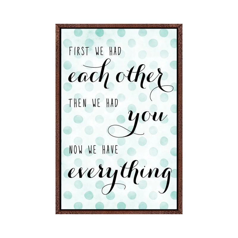We Have Everything by Blursbyai - Gallery-Wrapped Canvas Giclée on Canvas, 66.04 cm H x 45.72 cm W, Classic Wood Framed