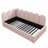 Upholstered Bed Daybed With Pull-Out Bed-1607808108