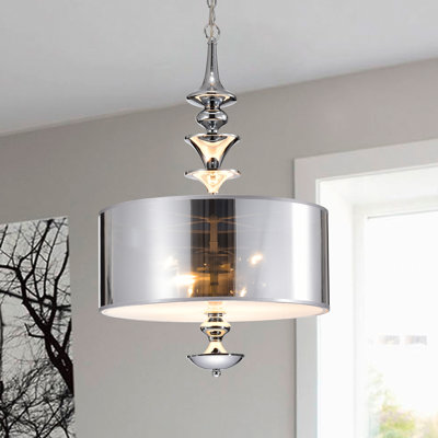 Inglesbatch 3 - Light Dimmable Drum Chandelier