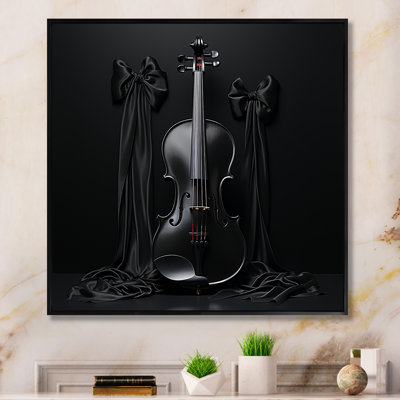 Minimaliste ébène, violon, vibrations III - fruits, art mural