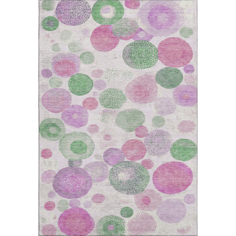 Premium Machine Washable Jakiyra AMF1896 Geometric Rug, Rectangle 2'6" x 3'10"