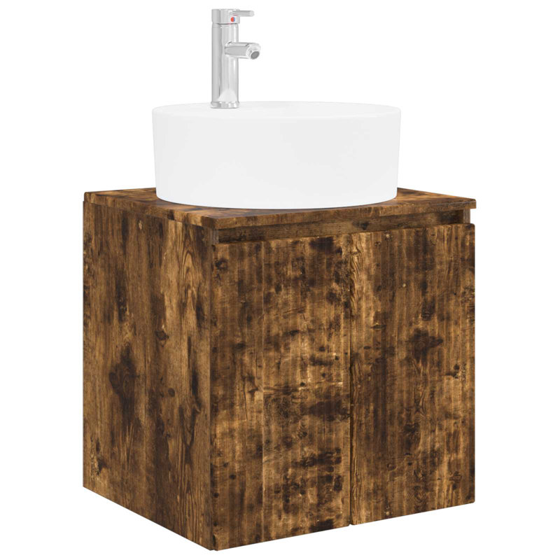 495 mm Bathroom Vanity, Smoked Oak