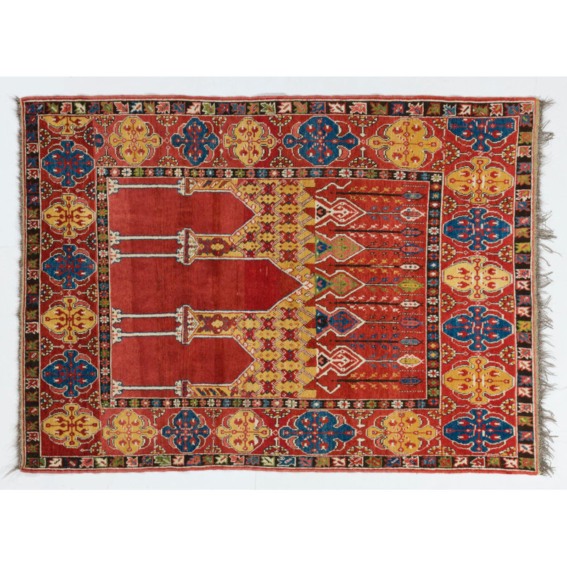 Reproduction du tapis Bistrita à six colonnes Transylvanian