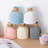 Nordic Style  Plastic Faux Ceramics Striped Vase Desktop Decor for Home-200336354