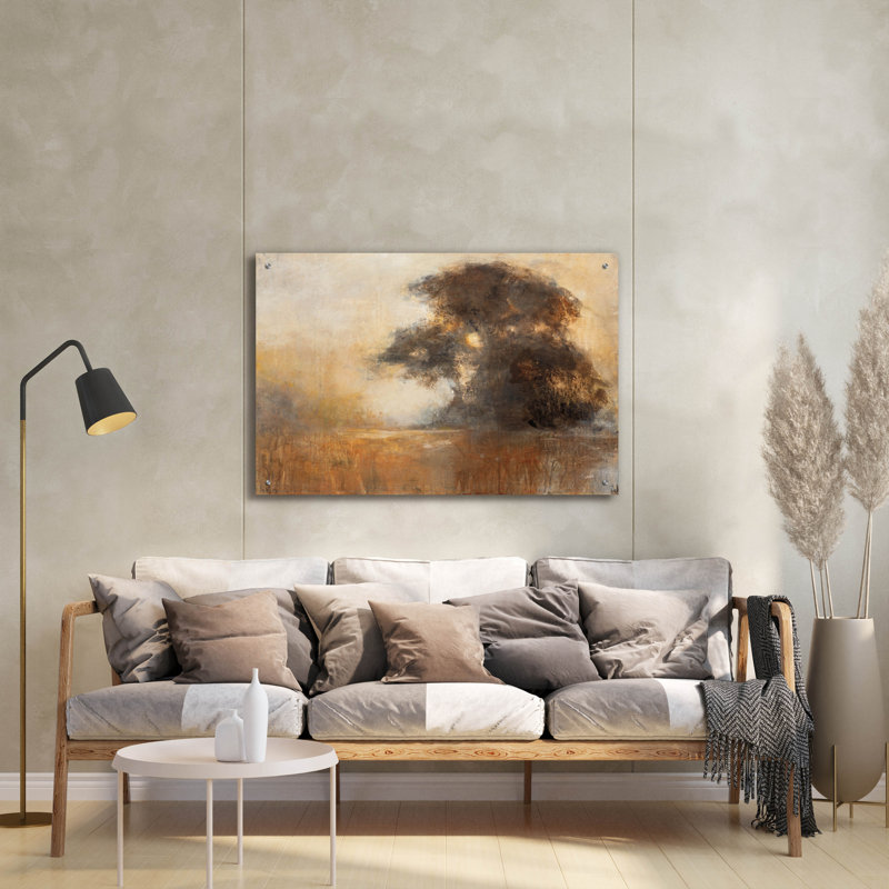 «First Light 1» par Julia Purinton, art mural en verre acrylique, 36 po x 24 po