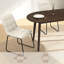 Ensemble de table de salle à manger 63 po, table de cuisine moderne en bois avec 4 chaises rembourrées, ensemble de table 5 pièces pour la salle à manger, appartement-1302558605-1302558604